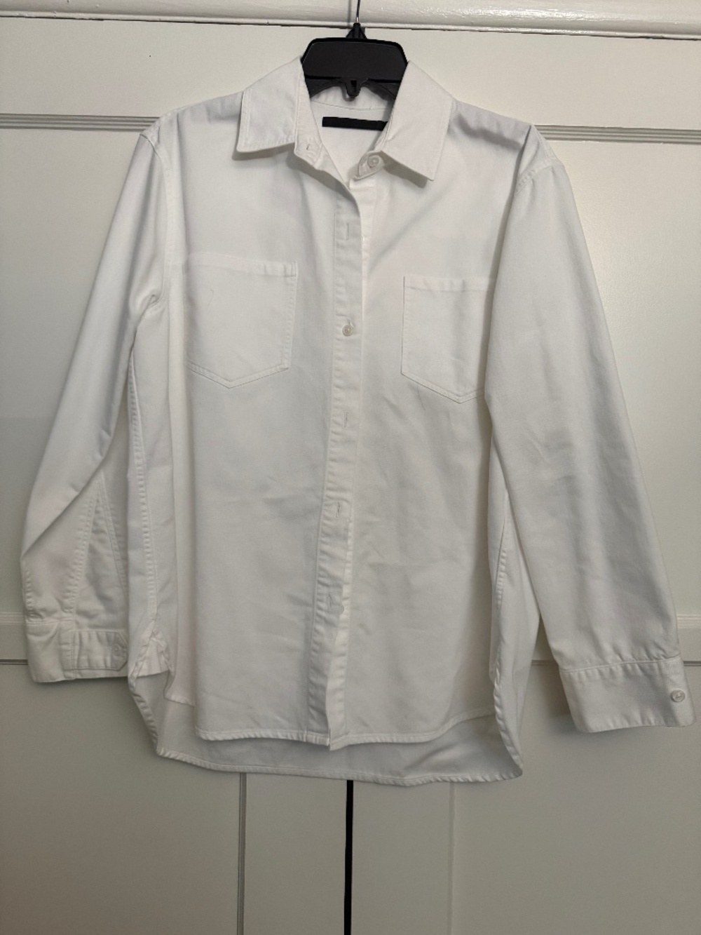 Jenni Kayne Boyfriend Shirt 552-6944-C20 white cotton Size Small